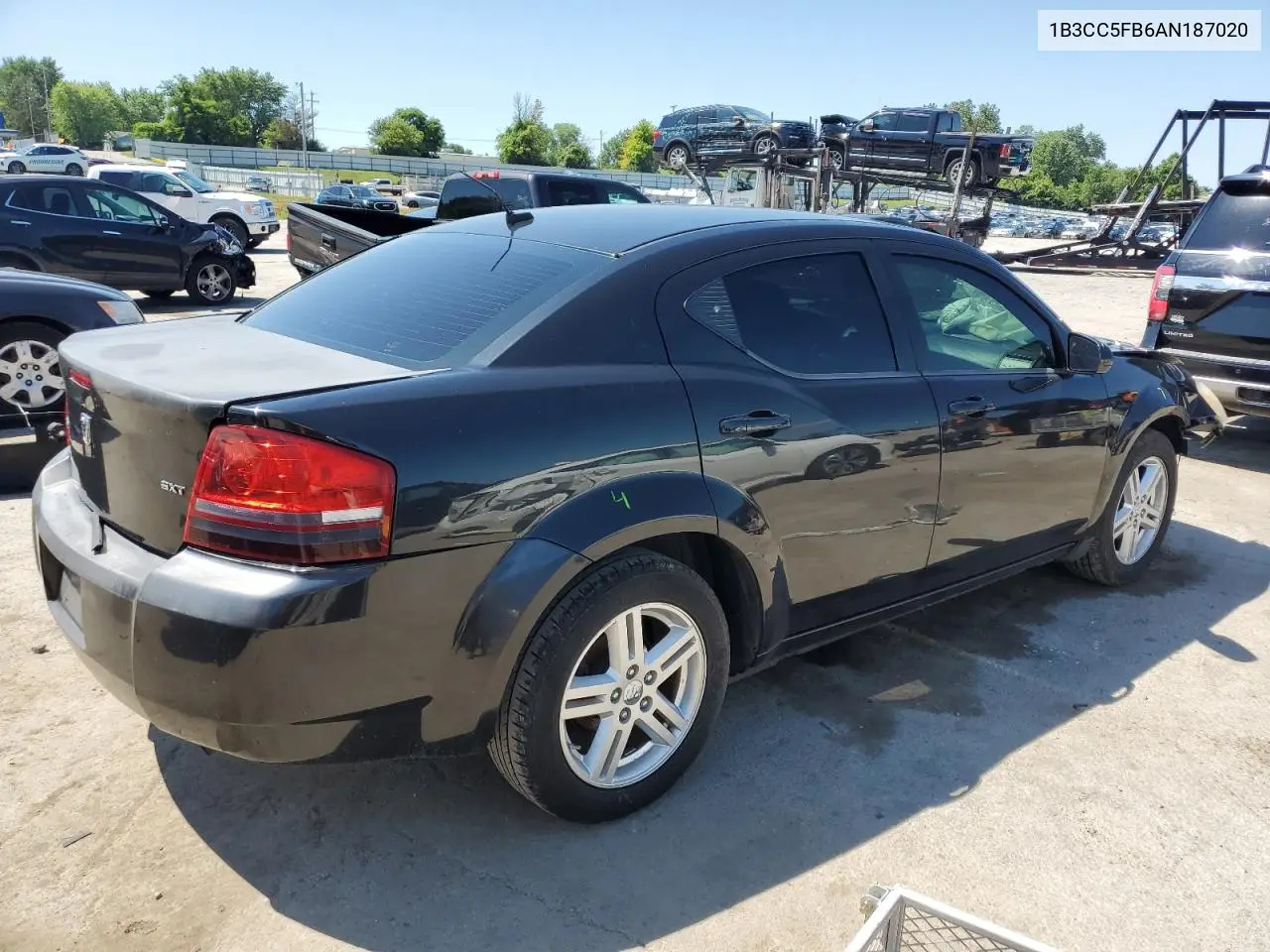 2010 Dodge Avenger R/T VIN: 1B3CC5FB6AN187020 Lot: 62589145