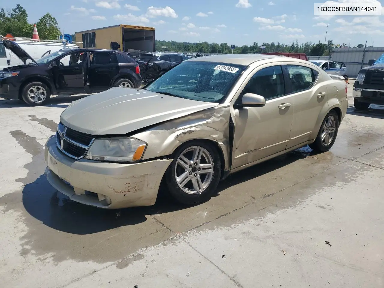 2010 Dodge Avenger R/T VIN: 1B3CC5FB8AN144041 Lot: 63143465