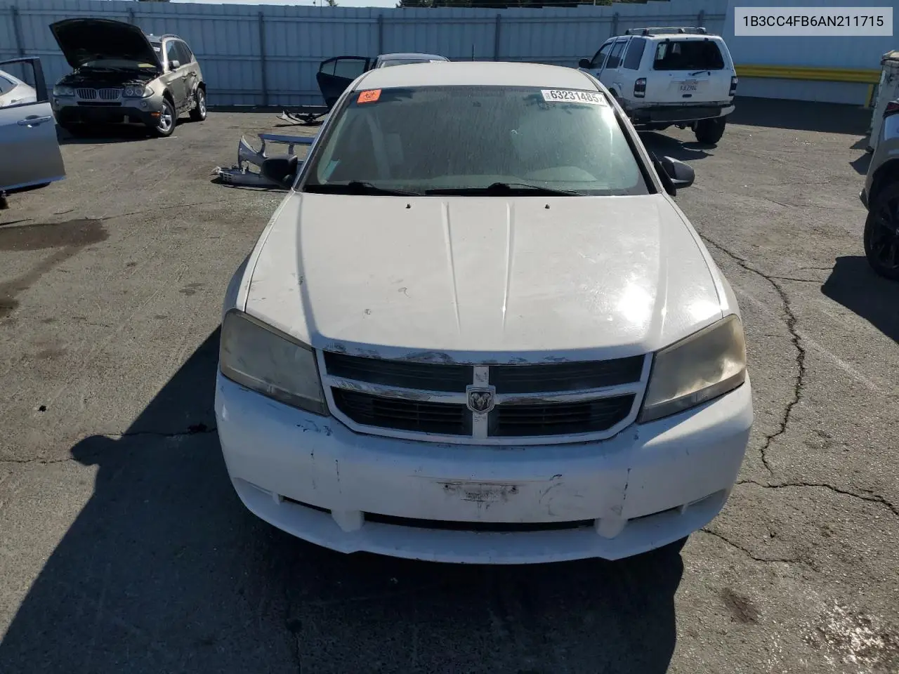 2010 Dodge Avenger Sxt VIN: 1B3CC4FB6AN211715 Lot: 63231485