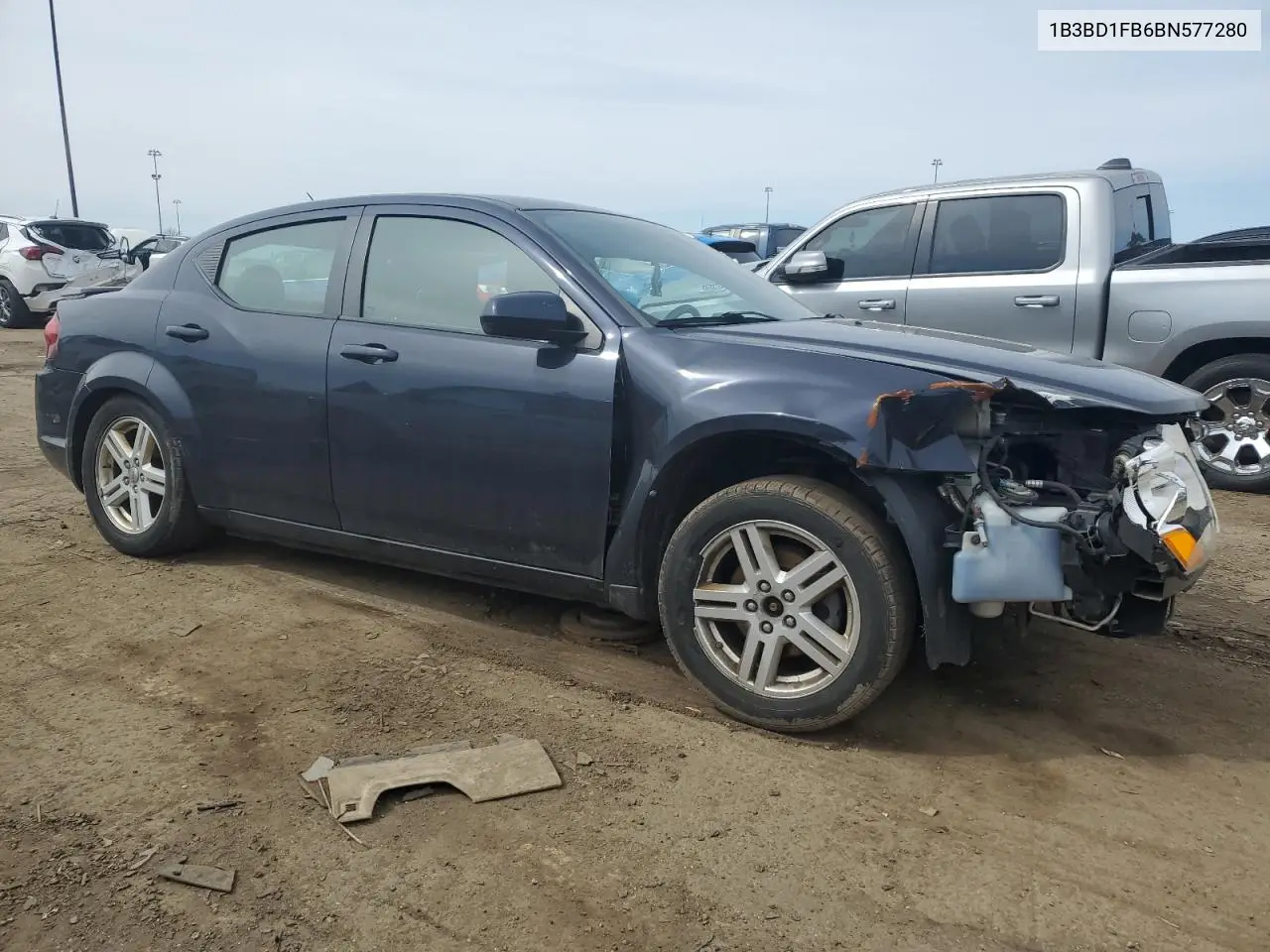 2011 Dodge Avenger Mainstreet VIN: 1B3BD1FB6BN577280 Lot: 50206555