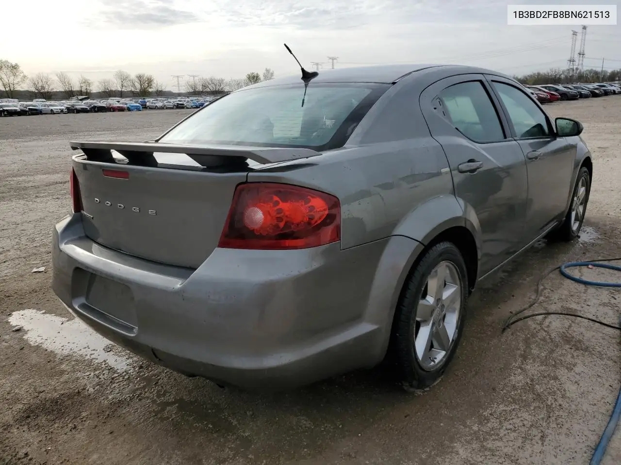 2011 Dodge Avenger Lux VIN: 1B3BD2FB8BN621513 Lot: 52994565