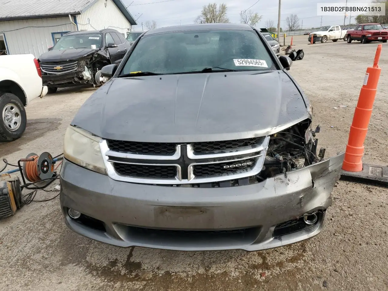 2011 Dodge Avenger Lux VIN: 1B3BD2FB8BN621513 Lot: 52994565