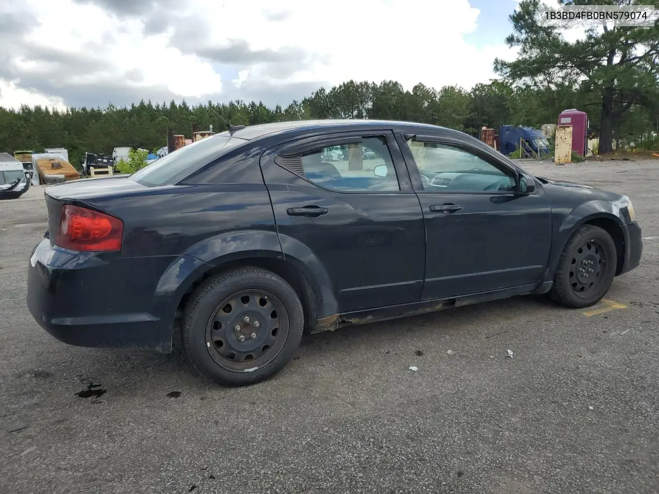 2011 Dodge Avenger Express VIN: 1B3BD4FB0BN579074 Lot: 56516135
