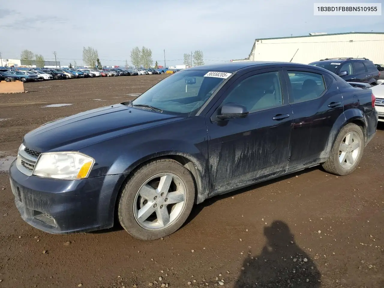 2011 Dodge Avenger Mainstreet VIN: 1B3BD1FB8BN510955 Lot: 56558205