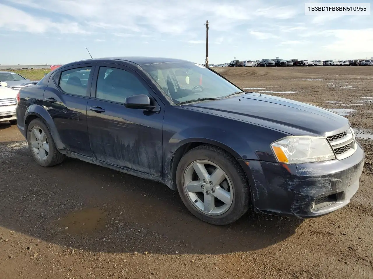 2011 Dodge Avenger Mainstreet VIN: 1B3BD1FB8BN510955 Lot: 56558205