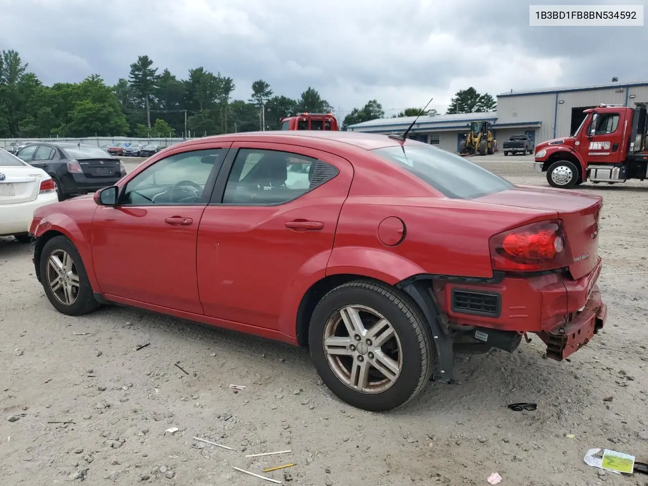 2011 Dodge Avenger Mainstreet VIN: 1B3BD1FB8BN534592 Lot: 61805935