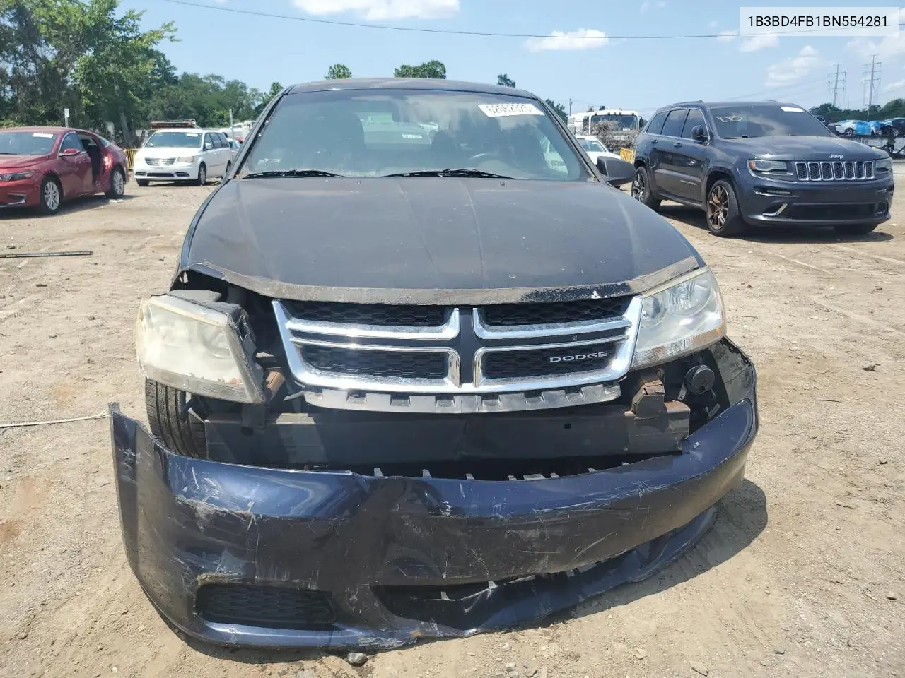 2011 Dodge Avenger Express VIN: 1B3BD4FB1BN554281 Lot: 62062325