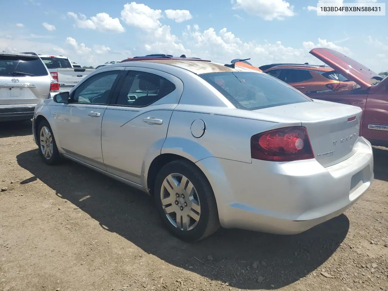 2011 Dodge Avenger Express VIN: 1B3BD4FBXBN588431 Lot: 62300175