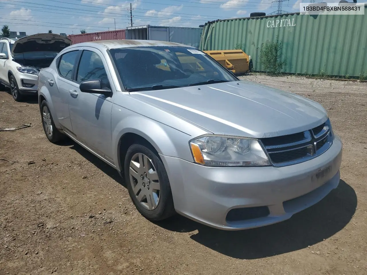 2011 Dodge Avenger Express VIN: 1B3BD4FBXBN588431 Lot: 62300175