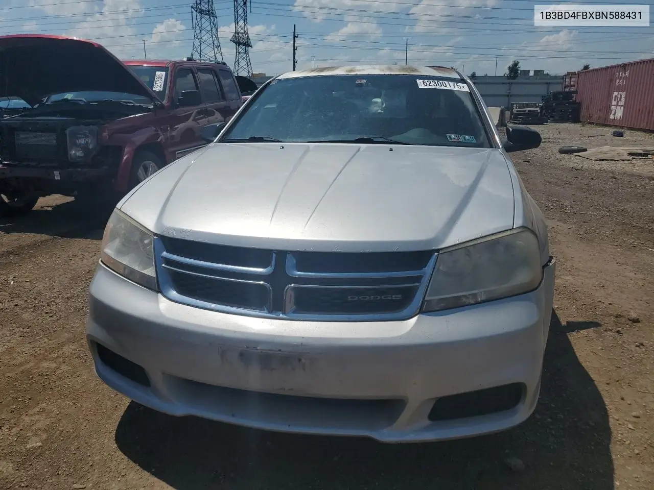 2011 Dodge Avenger Express VIN: 1B3BD4FBXBN588431 Lot: 62300175