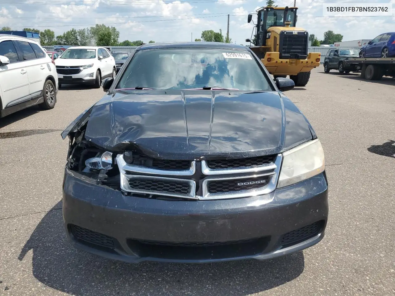 2011 Dodge Avenger Mainstreet VIN: 1B3BD1FB7BN523762 Lot: 62991615