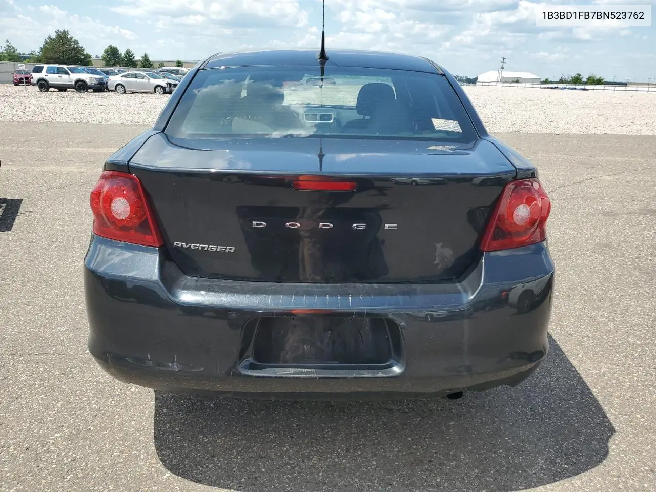 2011 Dodge Avenger Mainstreet VIN: 1B3BD1FB7BN523762 Lot: 62991615