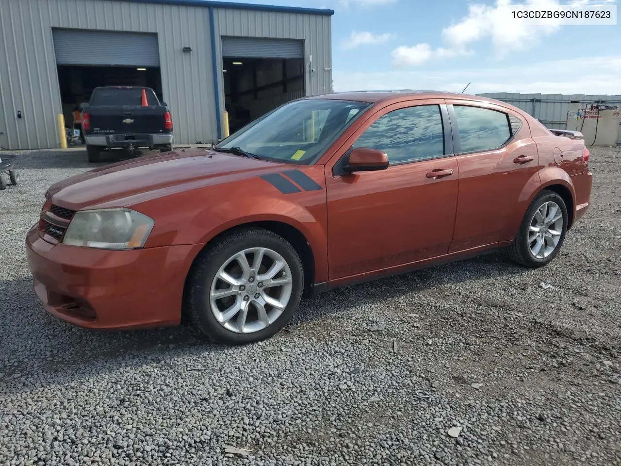 2012 Dodge Avenger R/T VIN: 1C3CDZBG9CN187623 Lot: 56198225