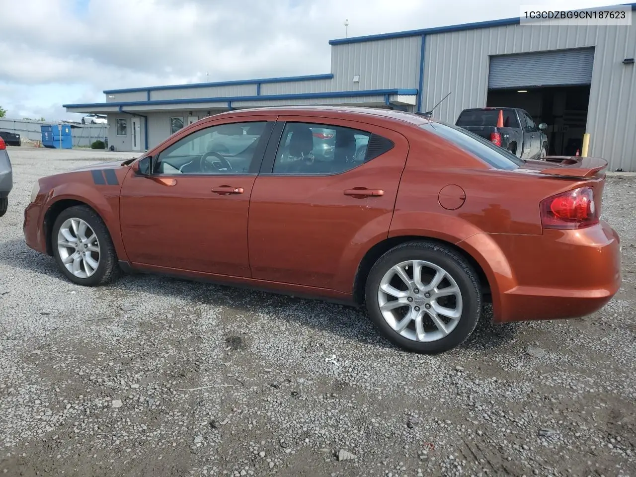 2012 Dodge Avenger R/T VIN: 1C3CDZBG9CN187623 Lot: 56198225