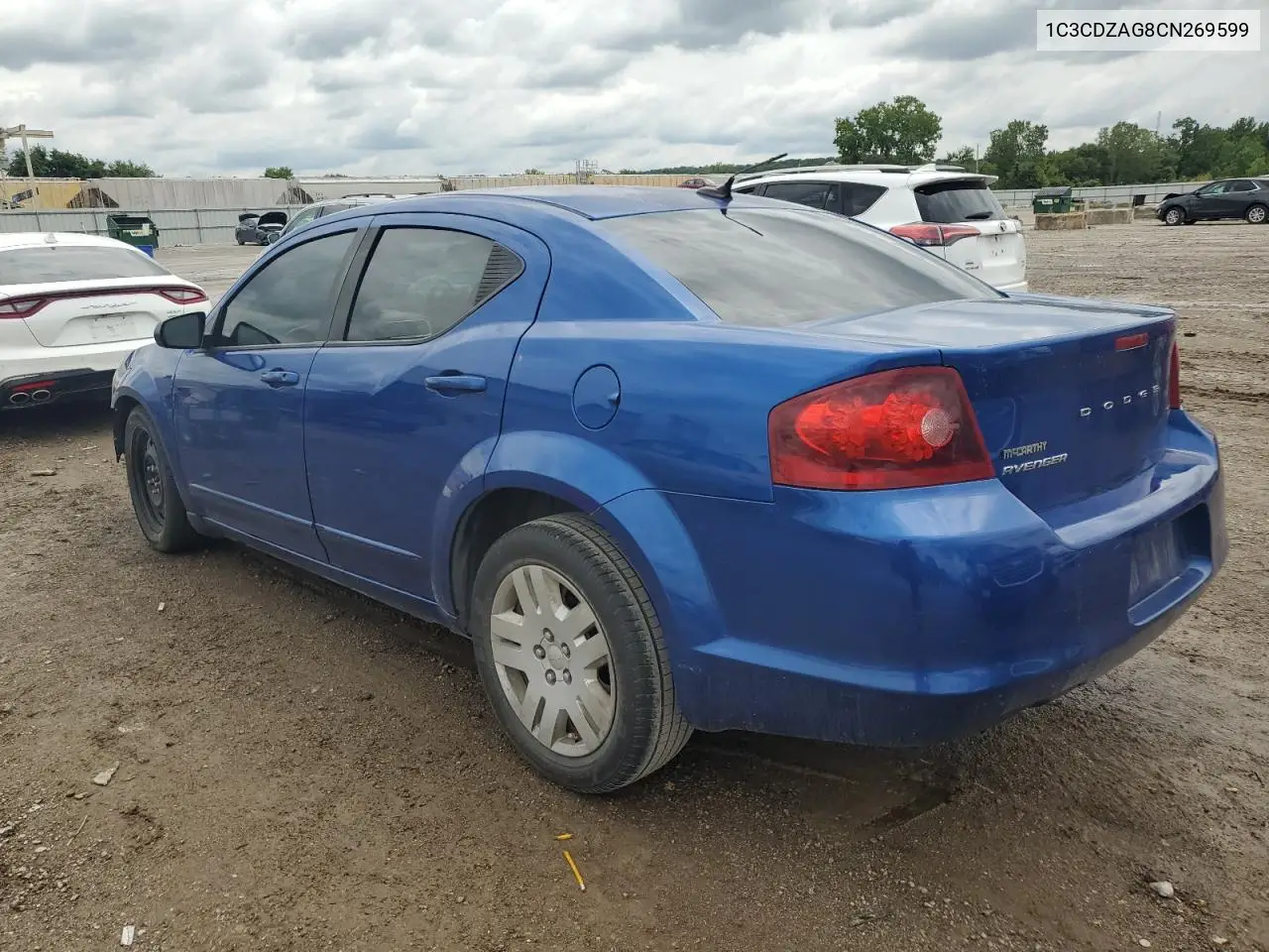 2012 Dodge Avenger Se VIN: 1C3CDZAG8CN269599 Lot: 58558585