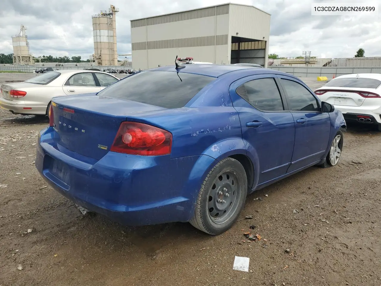 2012 Dodge Avenger Se VIN: 1C3CDZAG8CN269599 Lot: 58558585