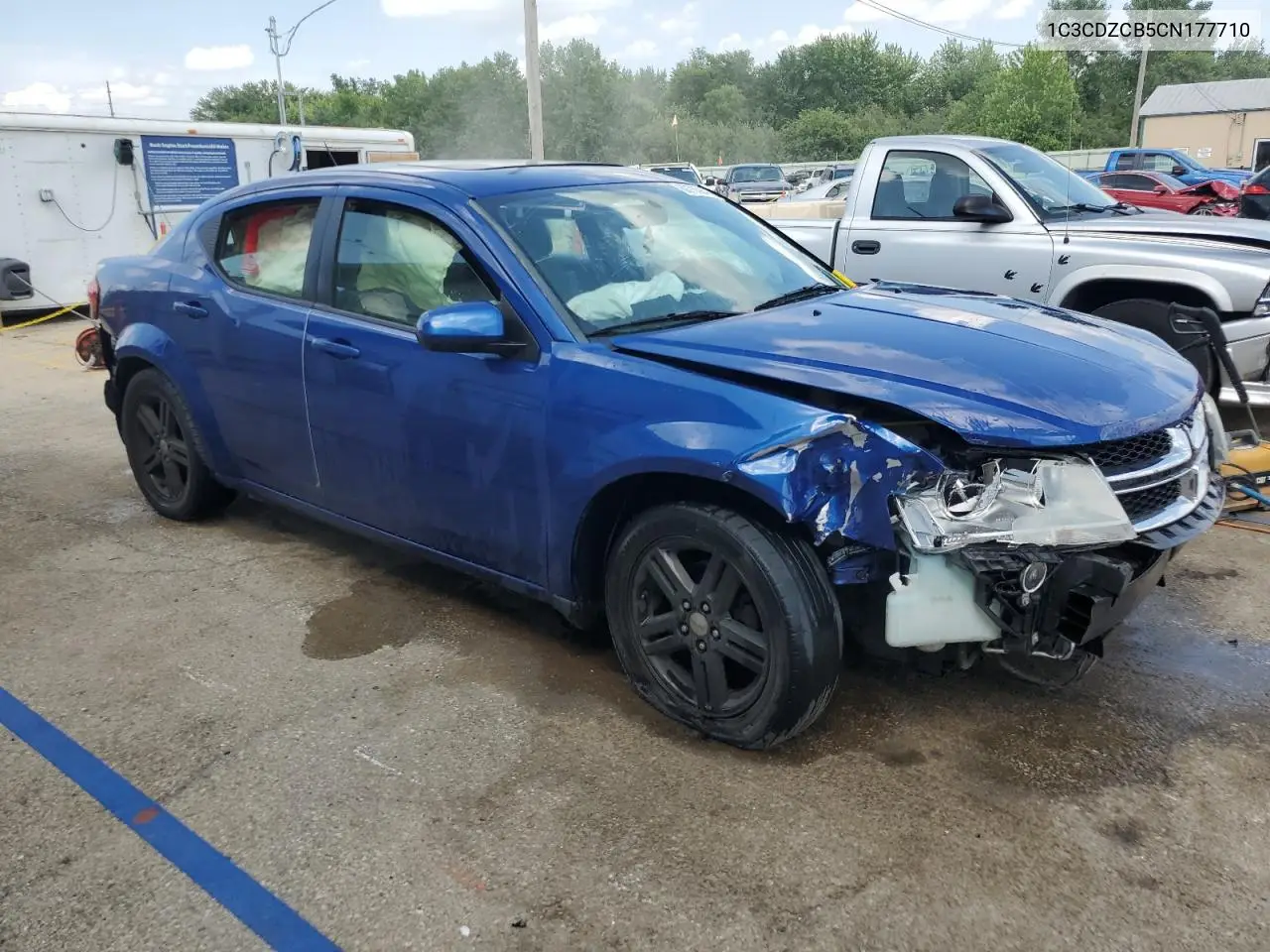2012 Dodge Avenger Sxt VIN: 1C3CDZCB5CN177710 Lot: 60703945