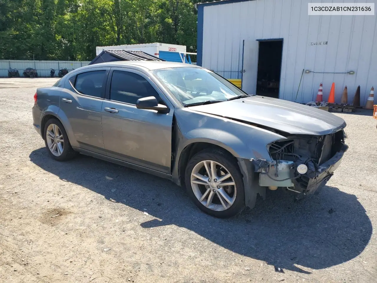 2012 Dodge Avenger Se VIN: 1C3CDZAB1CN231636 Lot: 61724845
