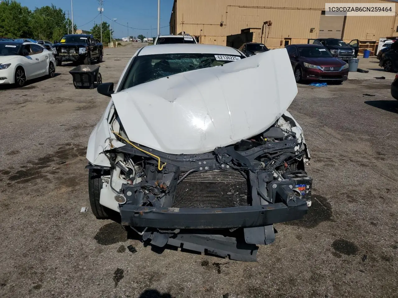2012 Dodge Avenger Se VIN: 1C3CDZAB6CN259464 Lot: 62136225