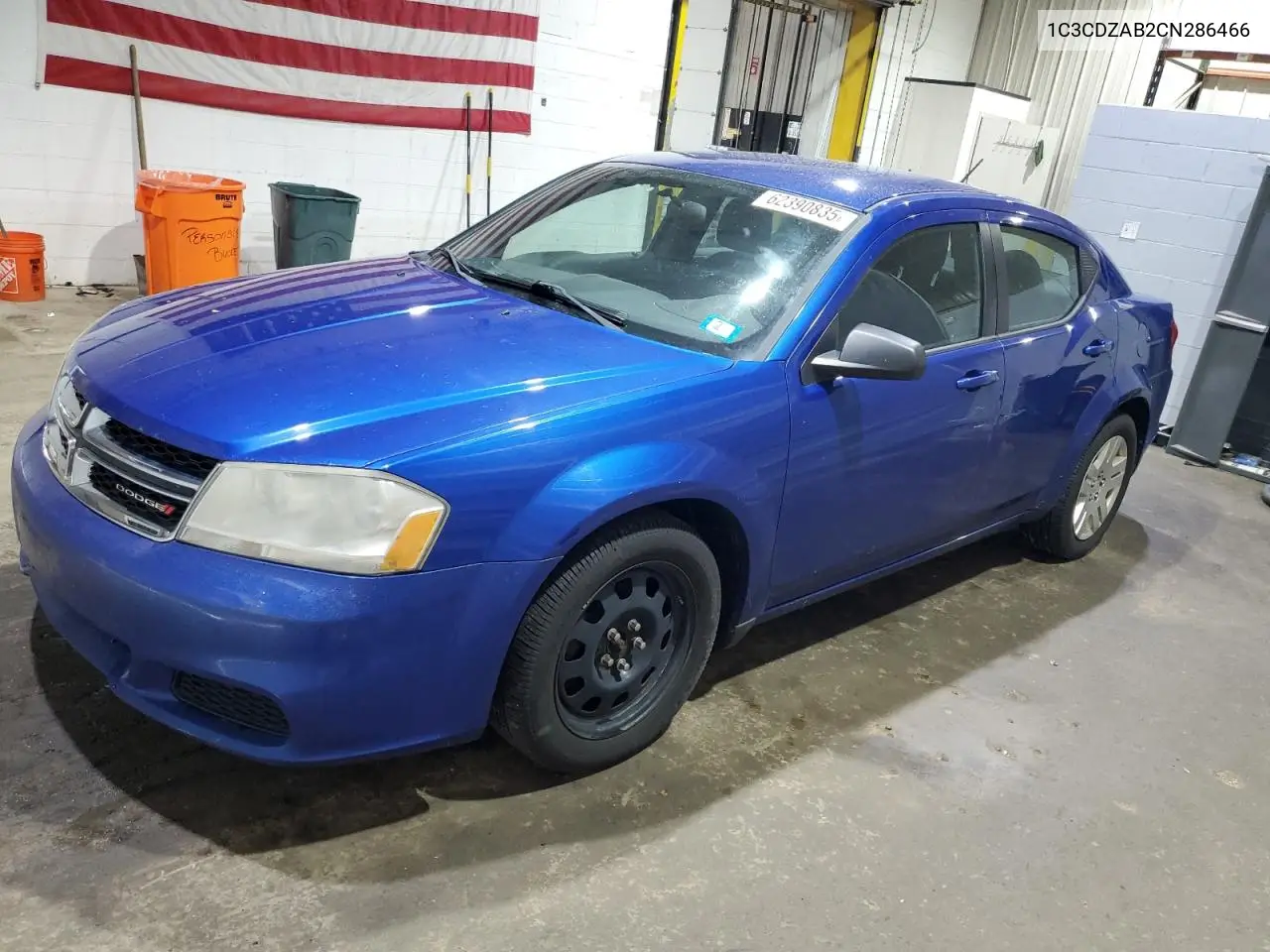 2012 Dodge Avenger Se VIN: 1C3CDZAB2CN286466 Lot: 62390835