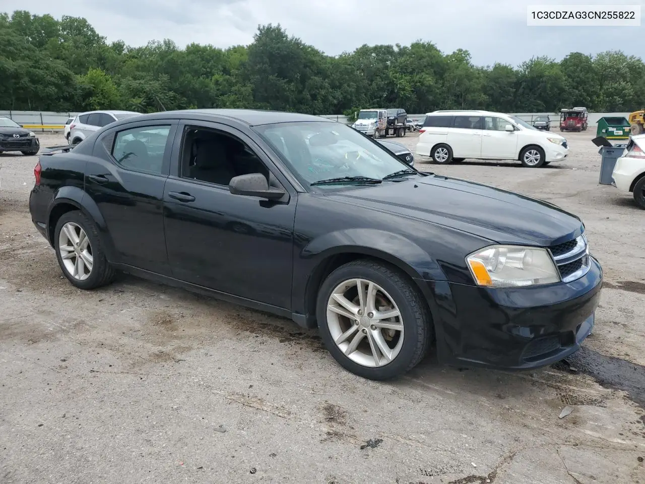 2012 Dodge Avenger Se VIN: 1C3CDZAG3CN255822 Lot: 62413095
