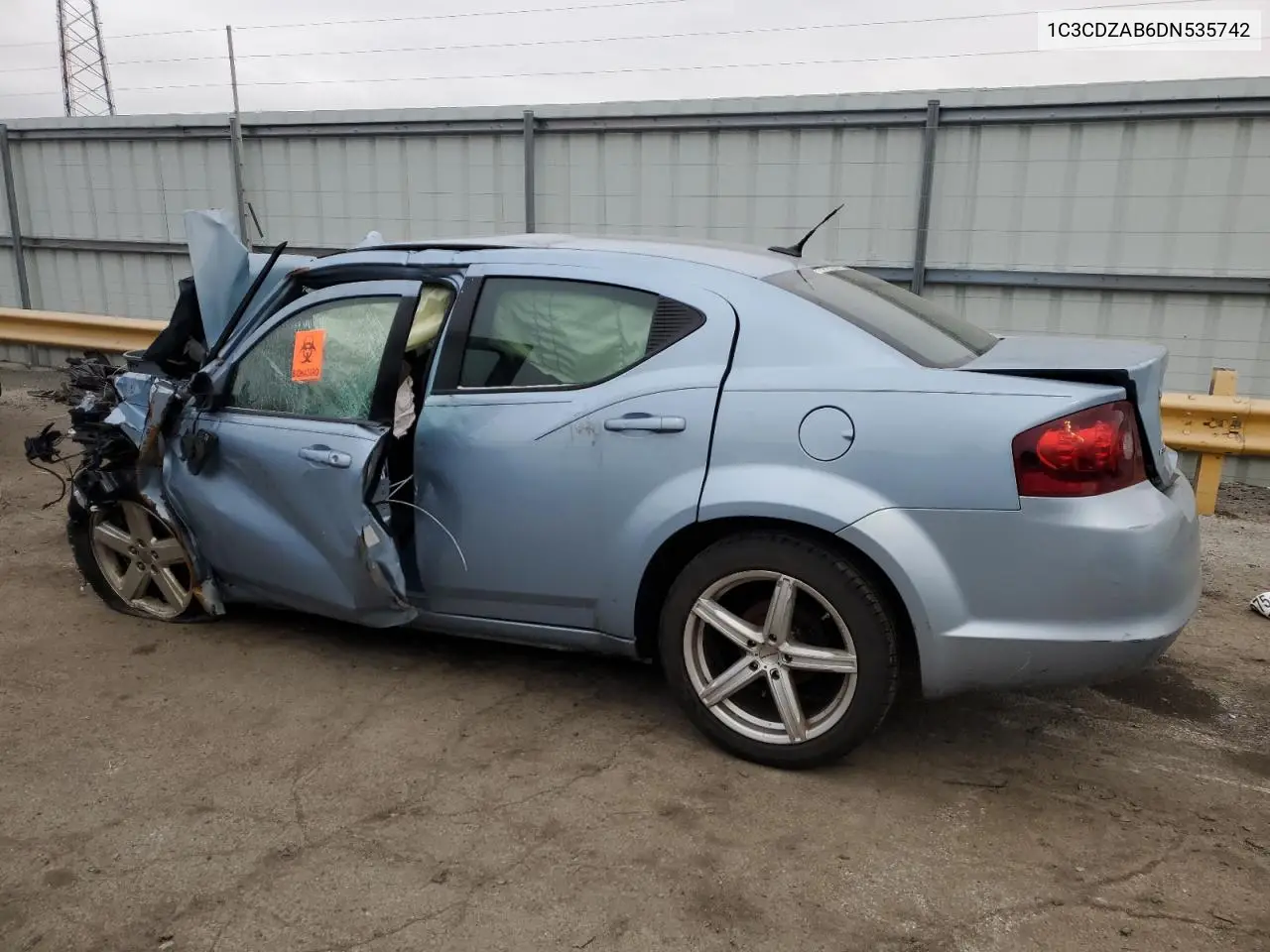 2013 Dodge Avenger Se VIN: 1C3CDZAB6DN535742 Lot: 53044455