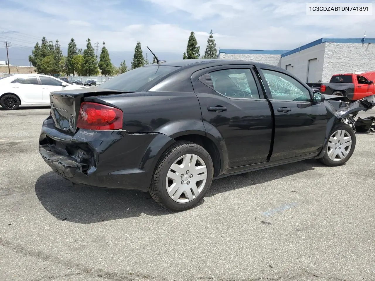 2013 Dodge Avenger Se VIN: 1C3CDZAB1DN741891 Lot: 56050935