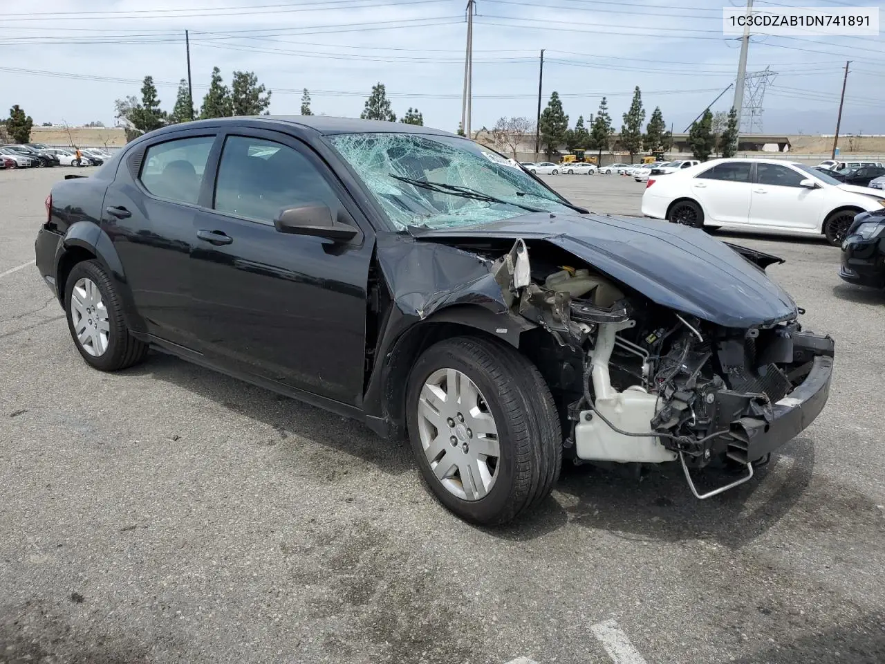2013 Dodge Avenger Se VIN: 1C3CDZAB1DN741891 Lot: 56050935