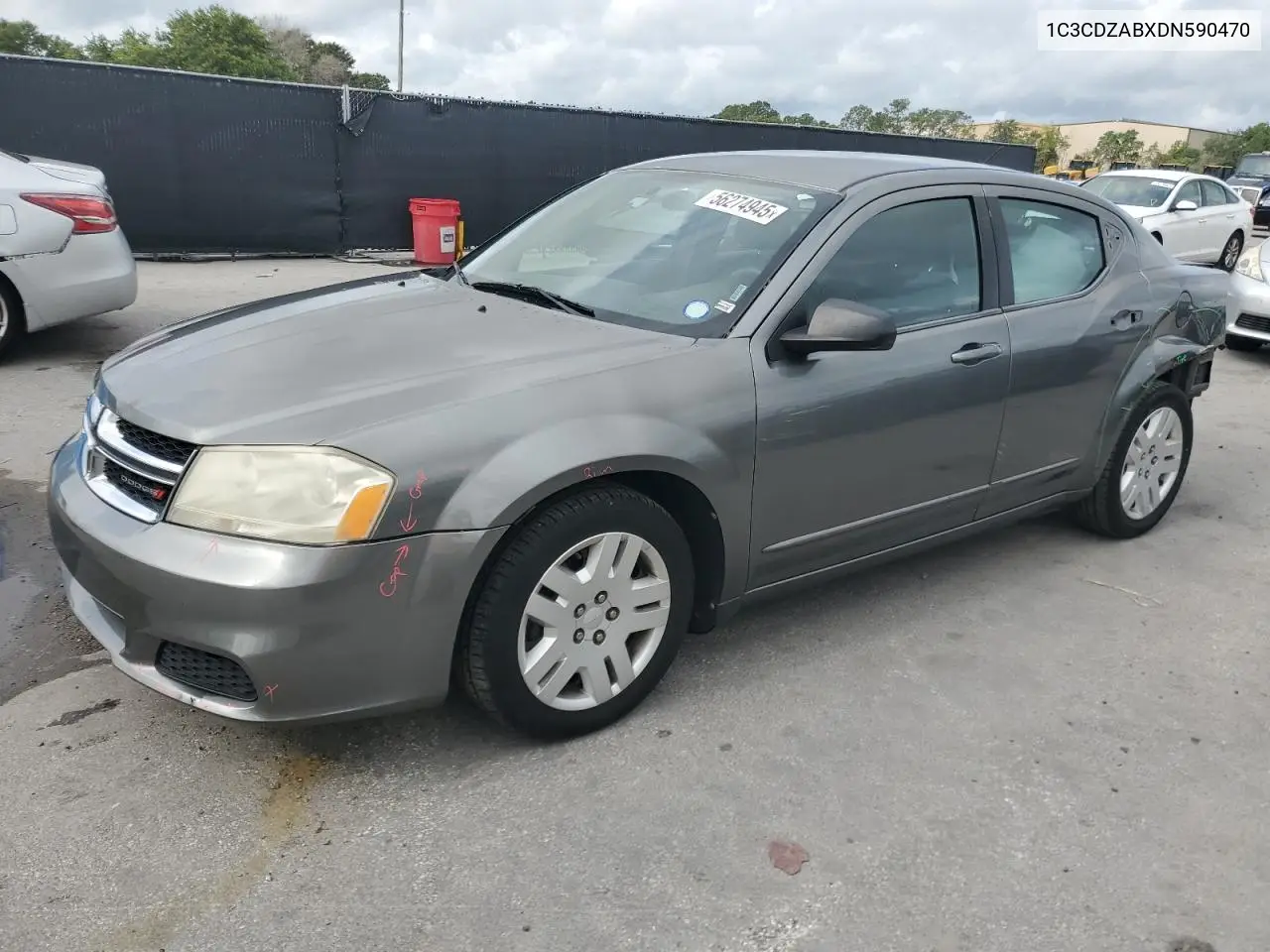 2013 Dodge Avenger Se VIN: 1C3CDZABXDN590470 Lot: 56274945