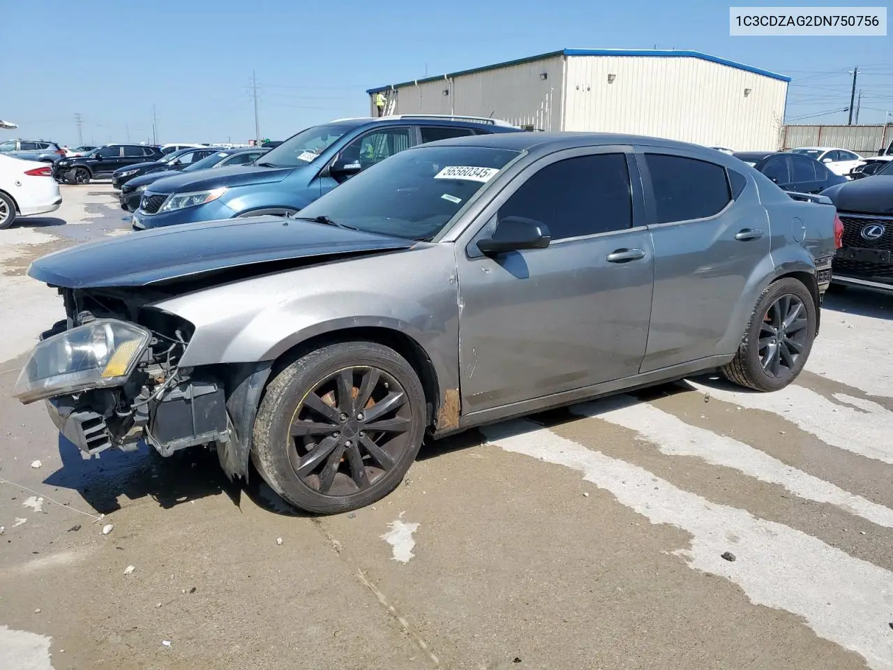 2013 Dodge Avenger Se VIN: 1C3CDZAG2DN750756 Lot: 56560345