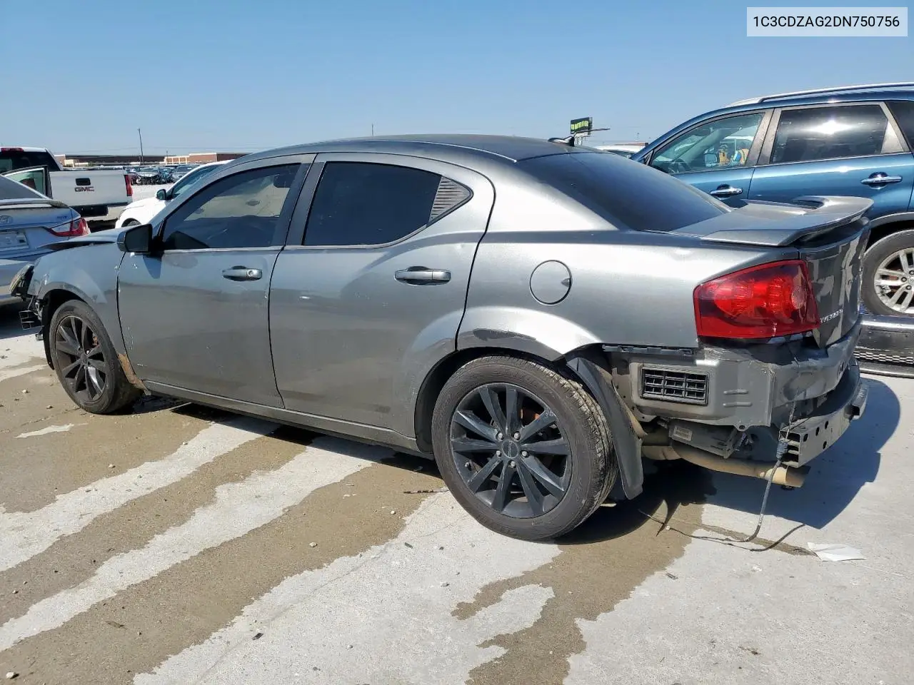 2013 Dodge Avenger Se VIN: 1C3CDZAG2DN750756 Lot: 56560345