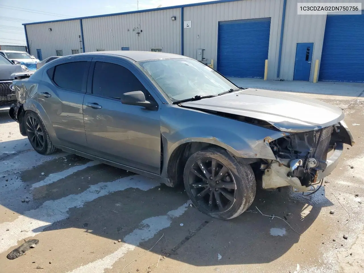2013 Dodge Avenger Se VIN: 1C3CDZAG2DN750756 Lot: 56560345