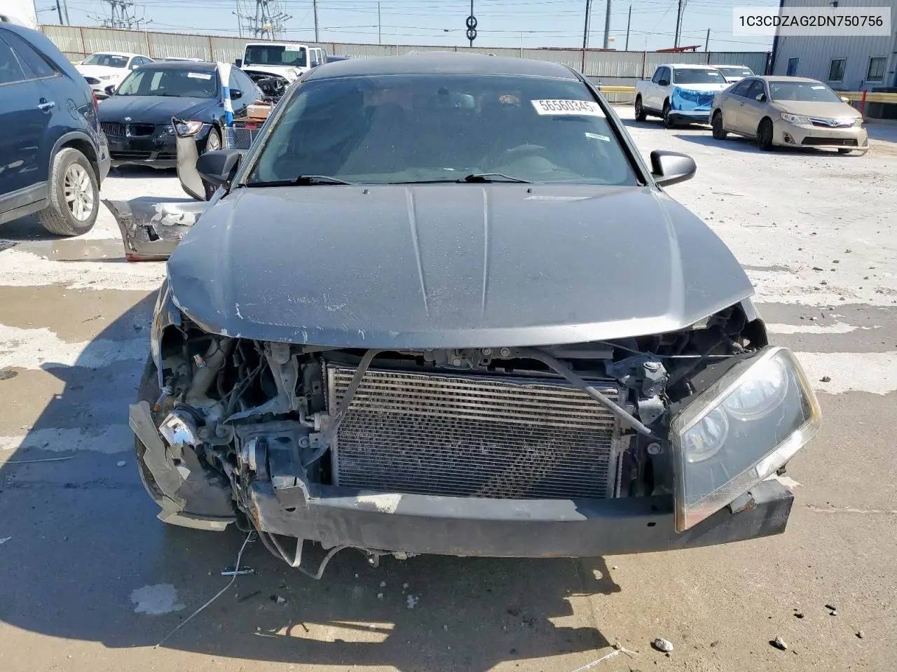 2013 Dodge Avenger Se VIN: 1C3CDZAG2DN750756 Lot: 56560345