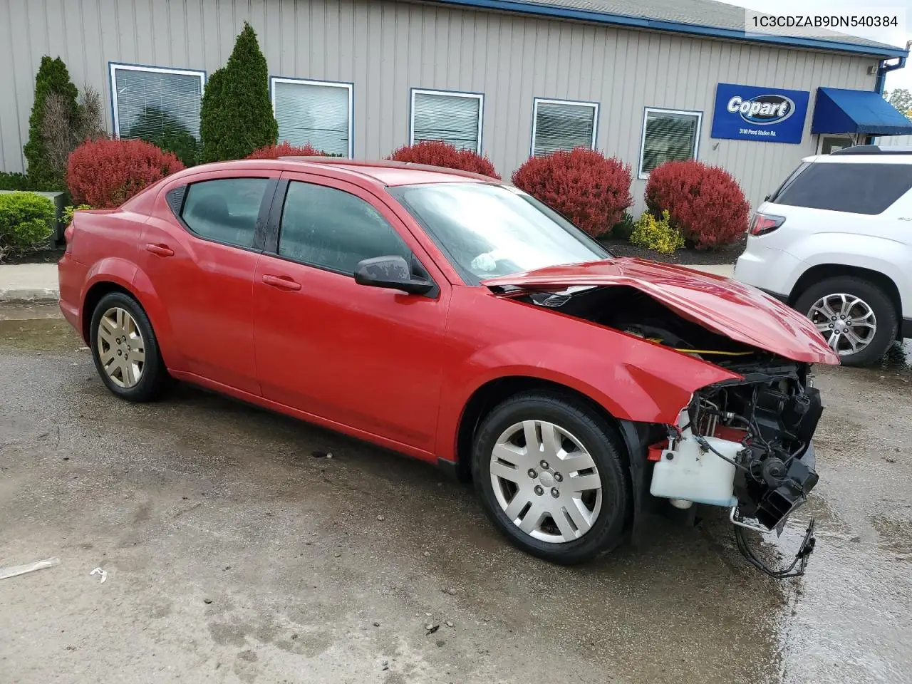 2013 Dodge Avenger Se VIN: 1C3CDZAB9DN540384 Lot: 56700075