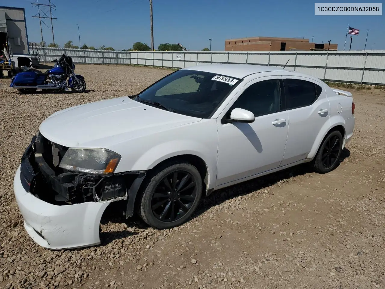 2013 Dodge Avenger Sxt VIN: 1C3CDZCB0DN632058 Lot: 56796065