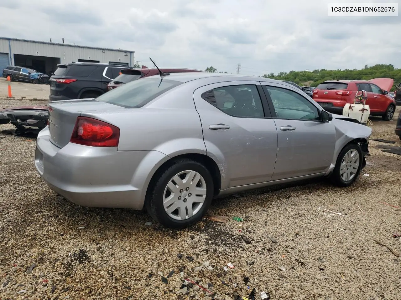 2013 Dodge Avenger Se VIN: 1C3CDZAB1DN652676 Lot: 58506685