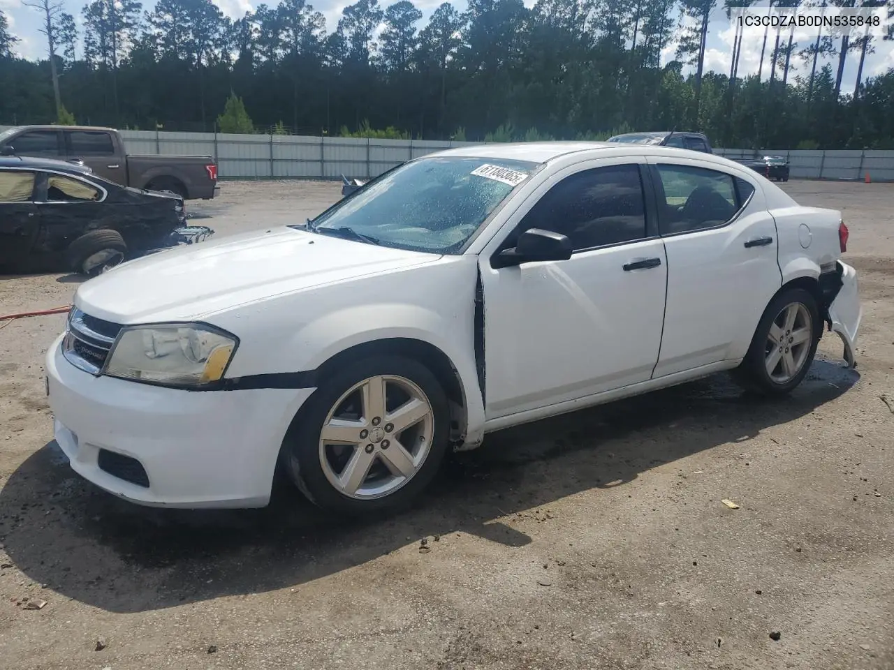 2013 Dodge Avenger Se VIN: 1C3CDZAB0DN535848 Lot: 61180365