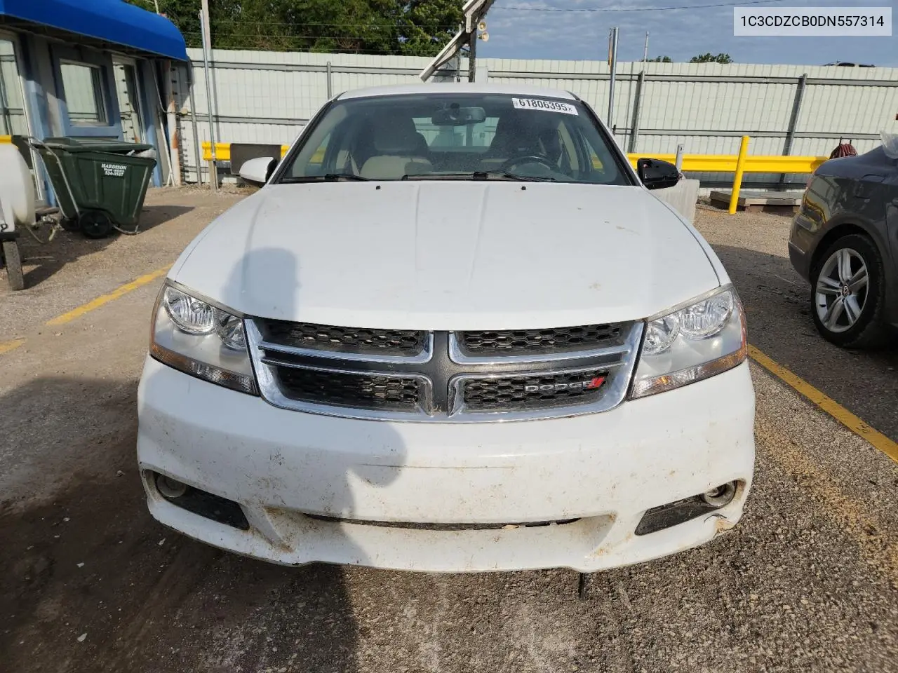 2013 Dodge Avenger Sxt VIN: 1C3CDZCB0DN557314 Lot: 61806395