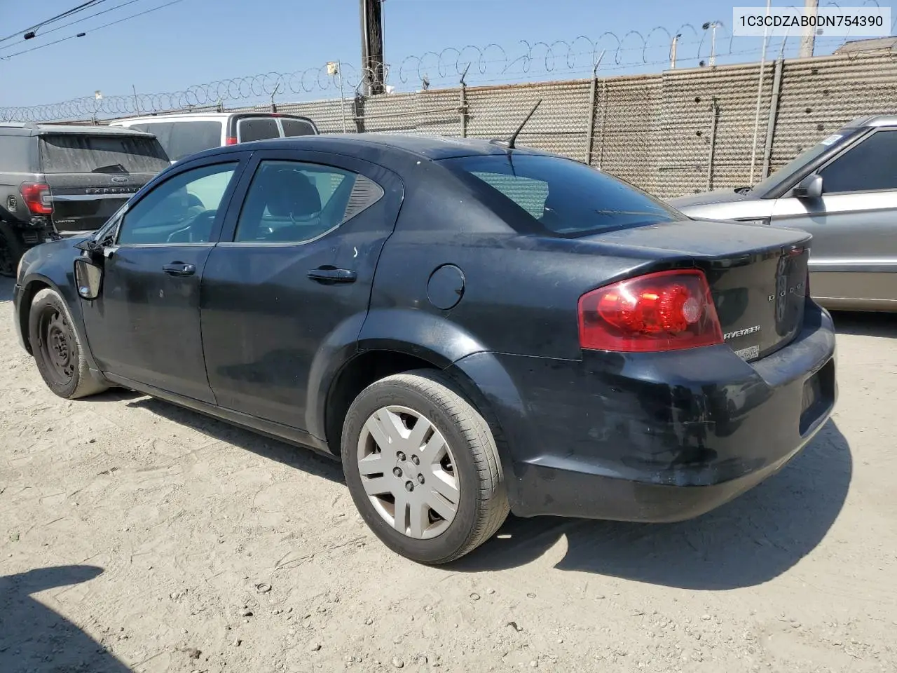 2013 Dodge Avenger Se VIN: 1C3CDZAB0DN754390 Lot: 62765625