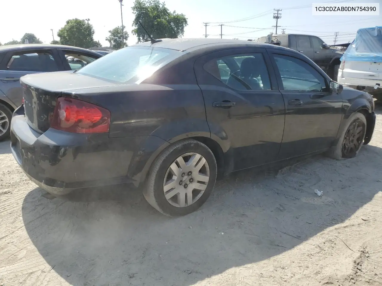 2013 Dodge Avenger Se VIN: 1C3CDZAB0DN754390 Lot: 62765625
