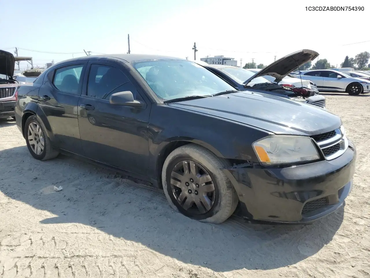 2013 Dodge Avenger Se VIN: 1C3CDZAB0DN754390 Lot: 62765625