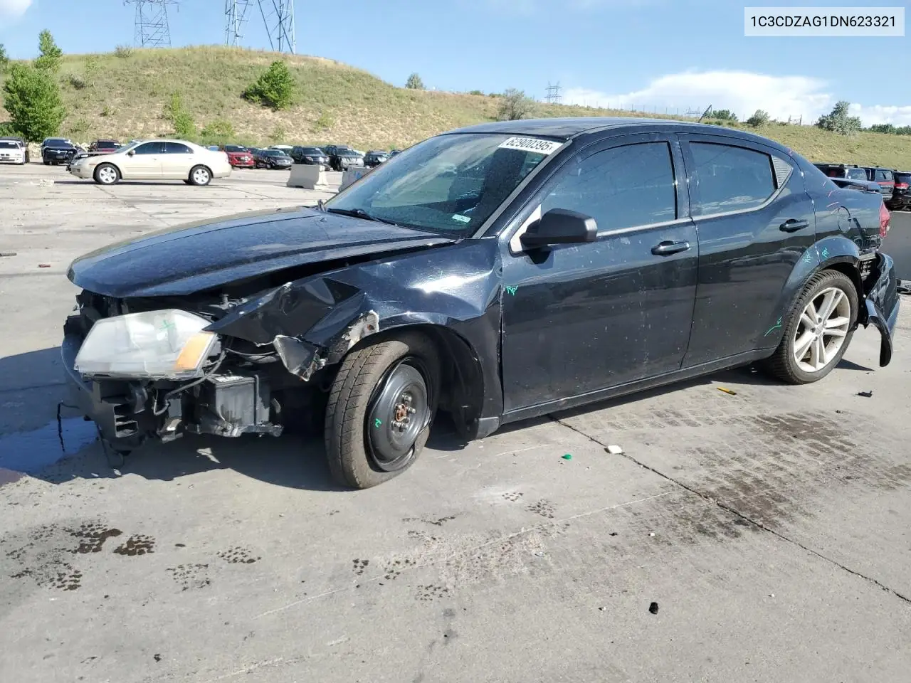 2013 Dodge Avenger Se VIN: 1C3CDZAG1DN623321 Lot: 62900395
