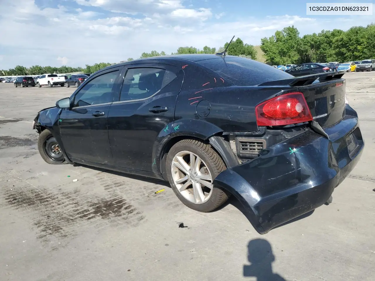 2013 Dodge Avenger Se VIN: 1C3CDZAG1DN623321 Lot: 62900395