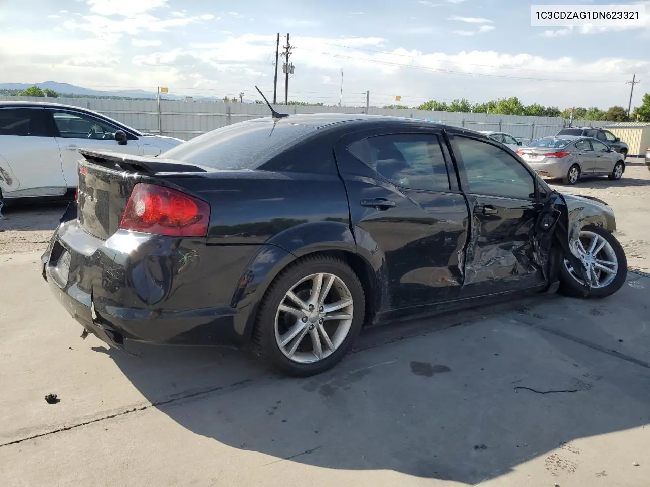 2013 Dodge Avenger Se VIN: 1C3CDZAG1DN623321 Lot: 62900395