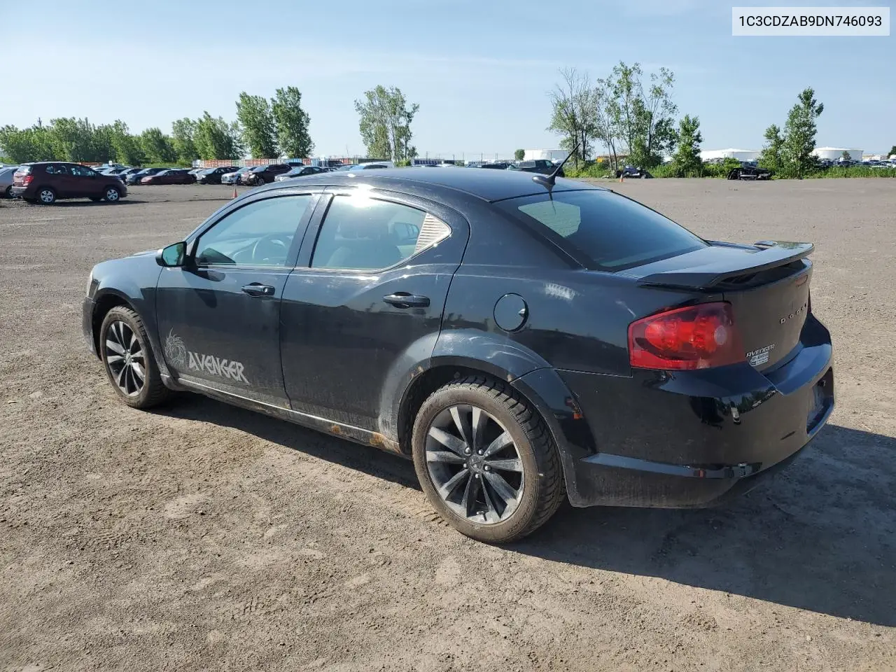 2013 Dodge Avenger Se VIN: 1C3CDZAB9DN746093 Lot: 62912765