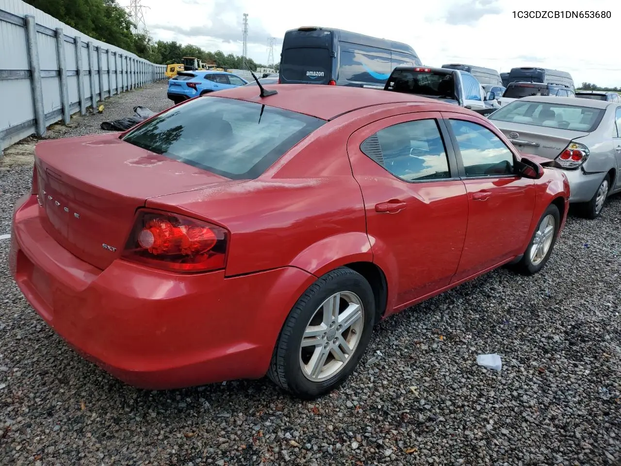 2013 Dodge Avenger Sxt VIN: 1C3CDZCB1DN653680 Lot: 62927615