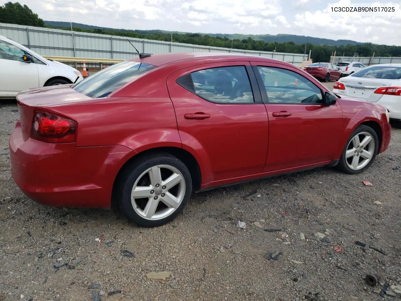 2013 Dodge Avenger Se VIN: 1C3CDZAB9DN517025 Lot: 62944595