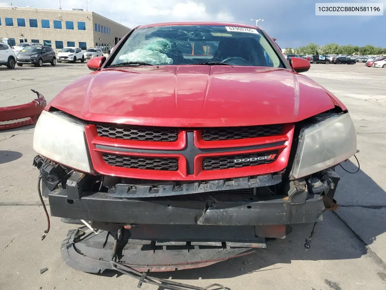 2013 Dodge Avenger Sxt VIN: 1C3CDZCB8DN581196 Lot: 62960765