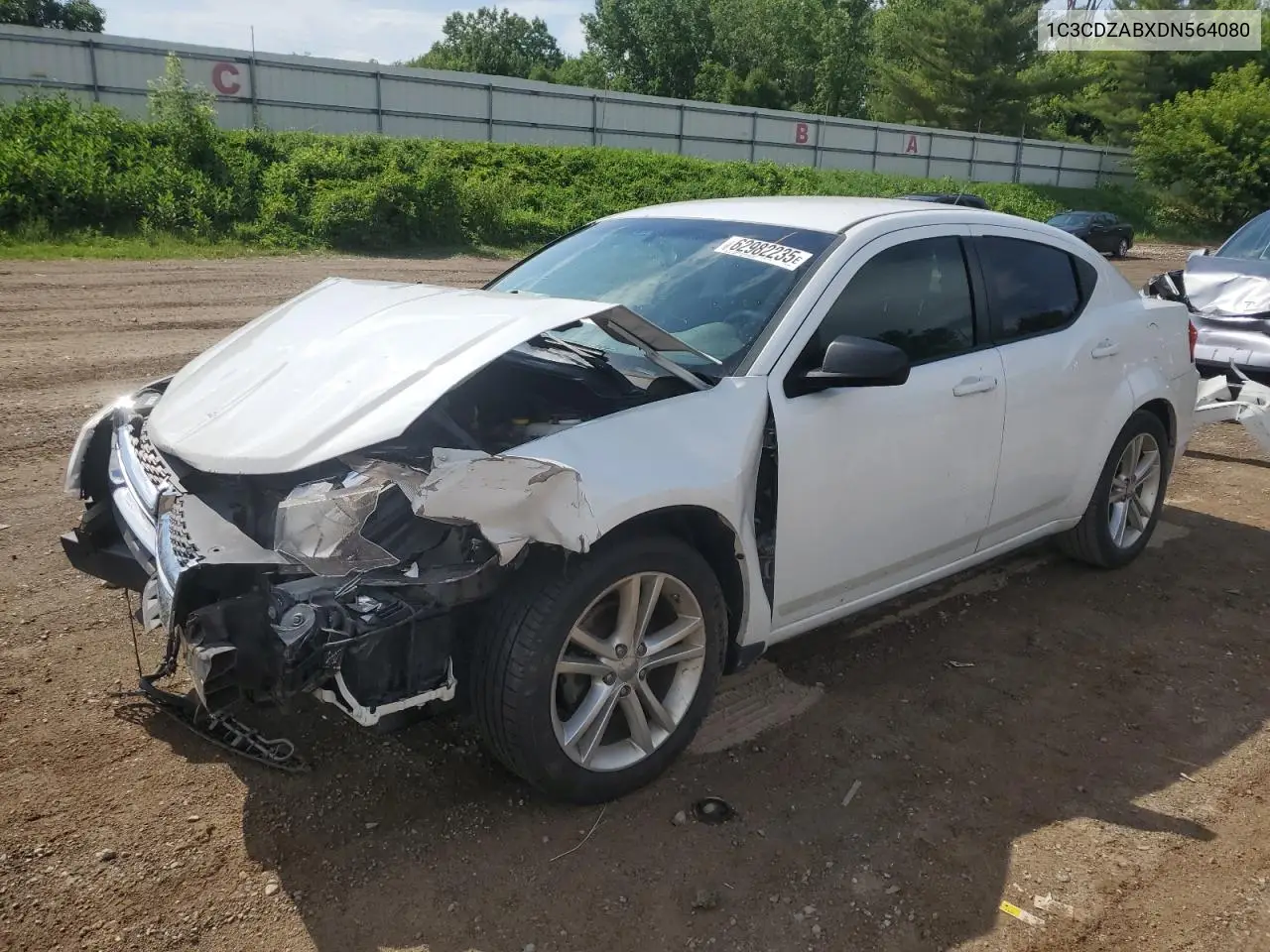 2013 Dodge Avenger Se VIN: 1C3CDZABXDN564080 Lot: 62982235