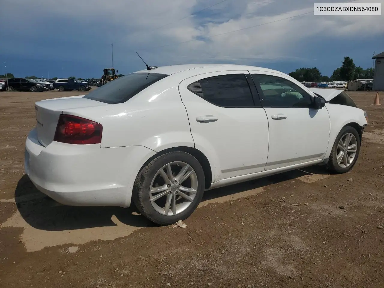 2013 Dodge Avenger Se VIN: 1C3CDZABXDN564080 Lot: 62982235